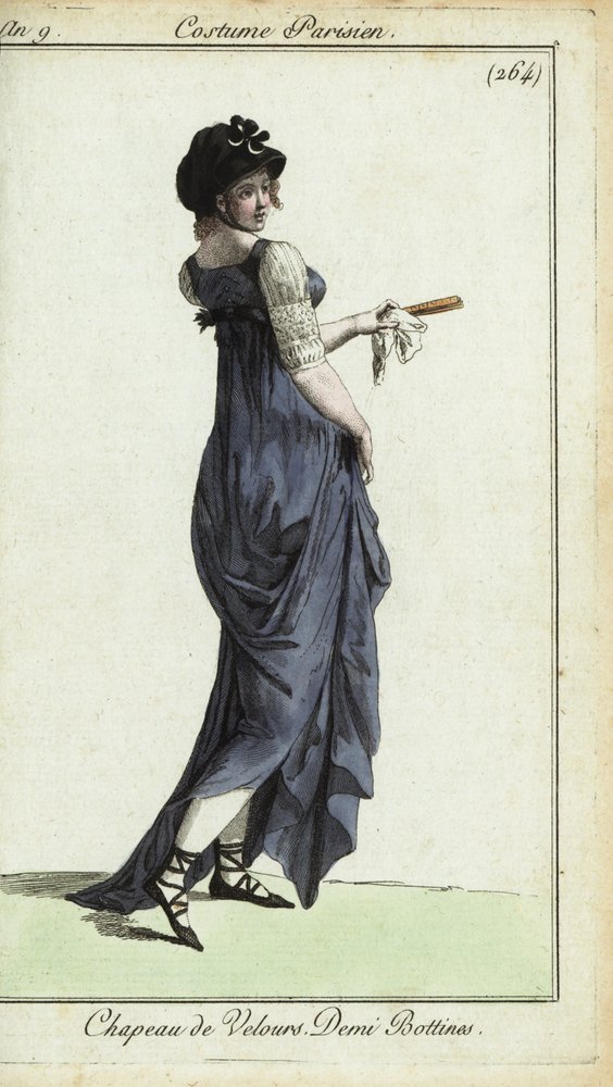 Fashionable woman or merveilleuse by French School