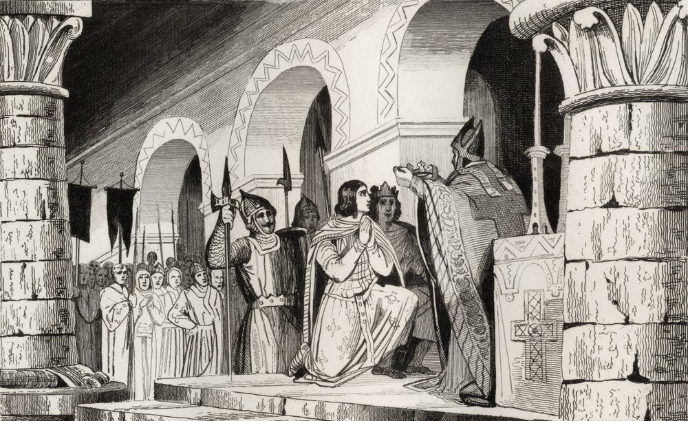 Louis III and Carloman Crowned Together, from 'Histoire de France' by ...