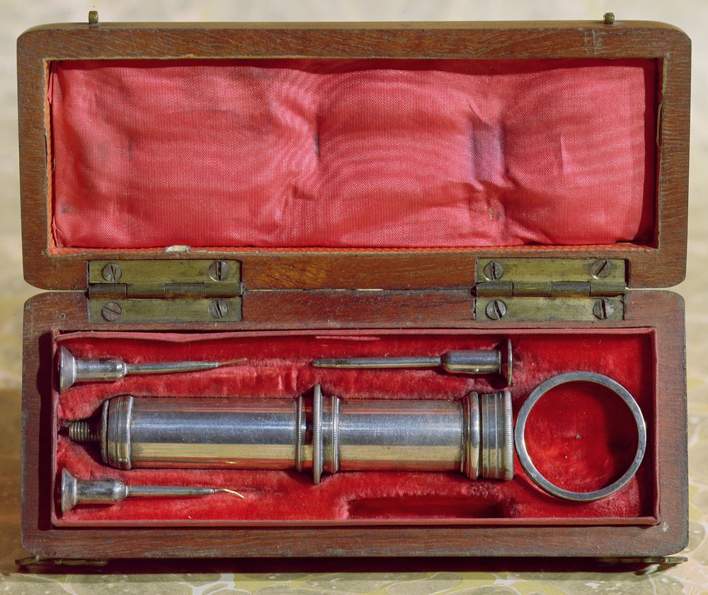 Syringe invented by Charles-Gabriel Pravaz in 1853
