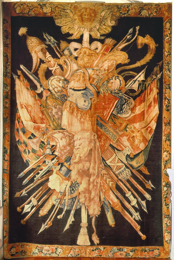 Tapestry Depicting War Trophies by French School