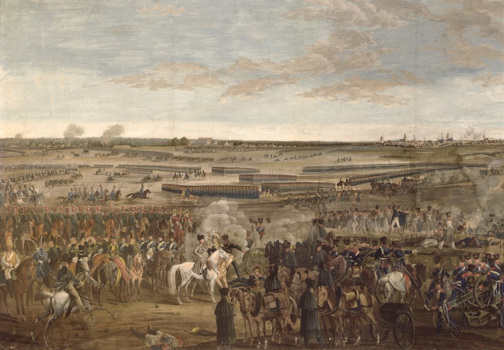 The Battle of Leipzig (detail), 18th October 1813 by French School