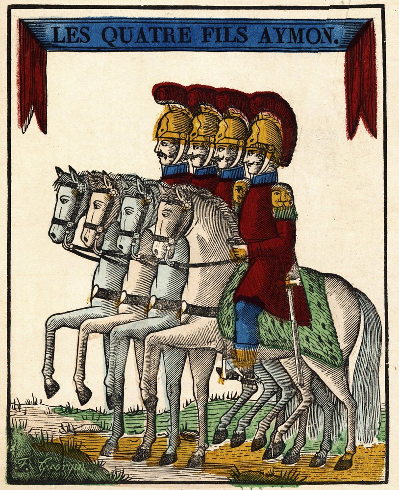 The Four Sons Aymon by French School: Buy fine art print