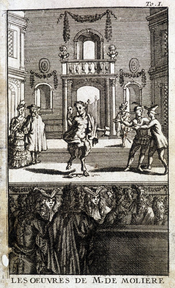 Wildlife and characters on stage with public - in 'The Works of M. de ...