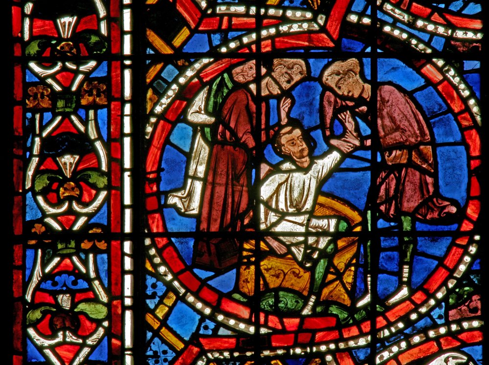 Window depicting Joseph is extracted from the pit