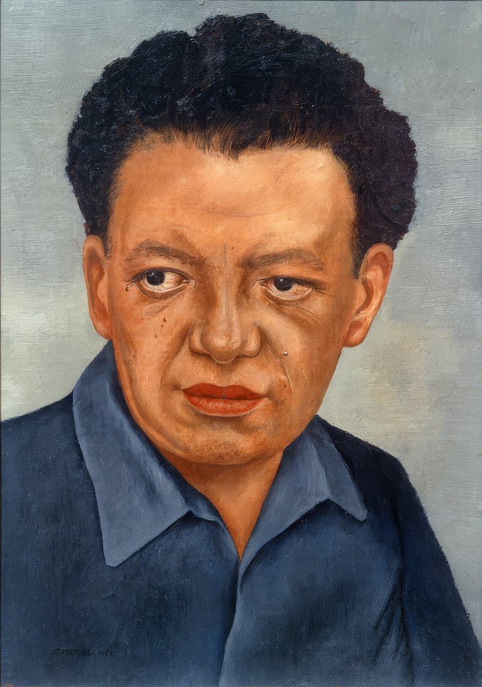 Portrait of Diego Rivera by Frida Kahlo: Fine art print