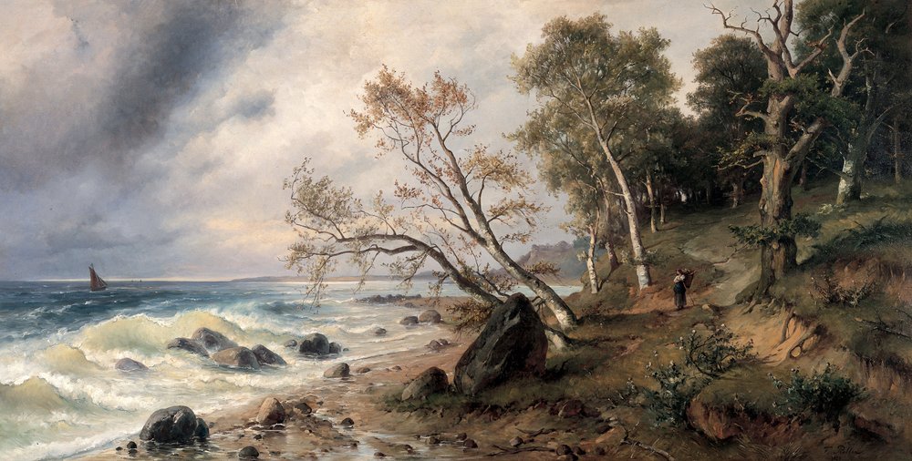 Baltic coast on the island of Vilm by Friedrich Preller the Younger