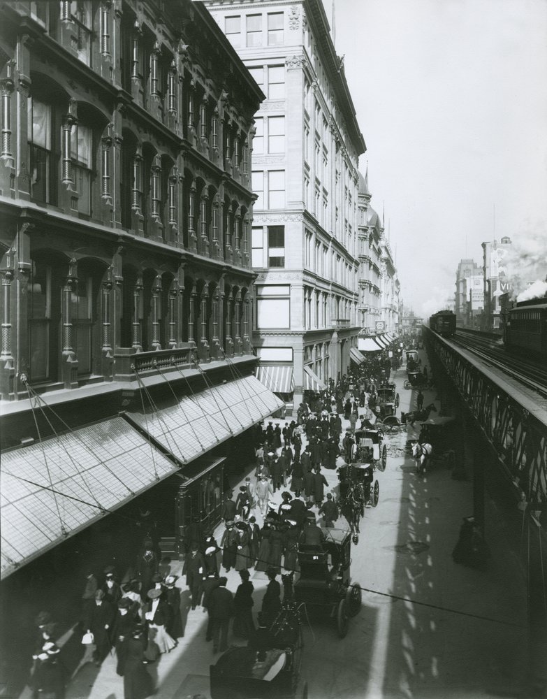Sixth Avenue between 23rd and 18th Streets, New York City by G.P. Hall und Sohn