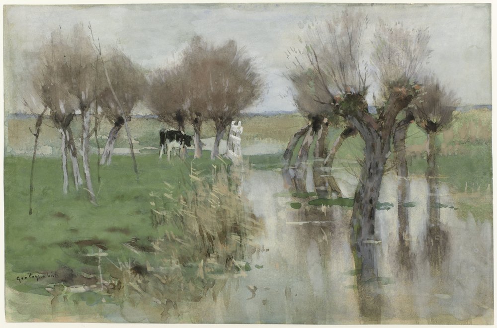 High Water in the Meadow by Geo Poggenbeek