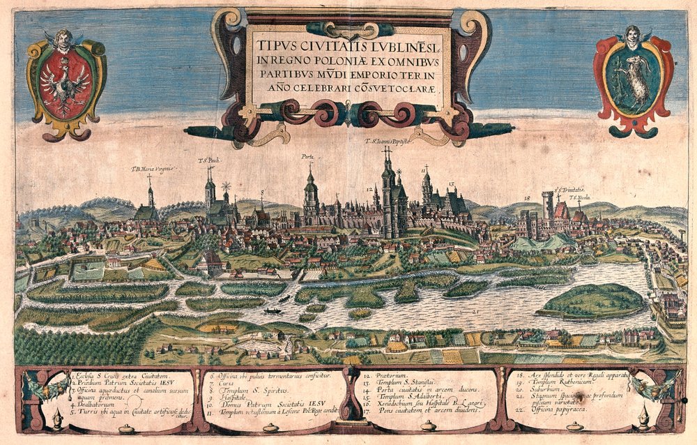 Lublin, Poland - in 'Civitates Orbis Terrarum' by Georg Braun