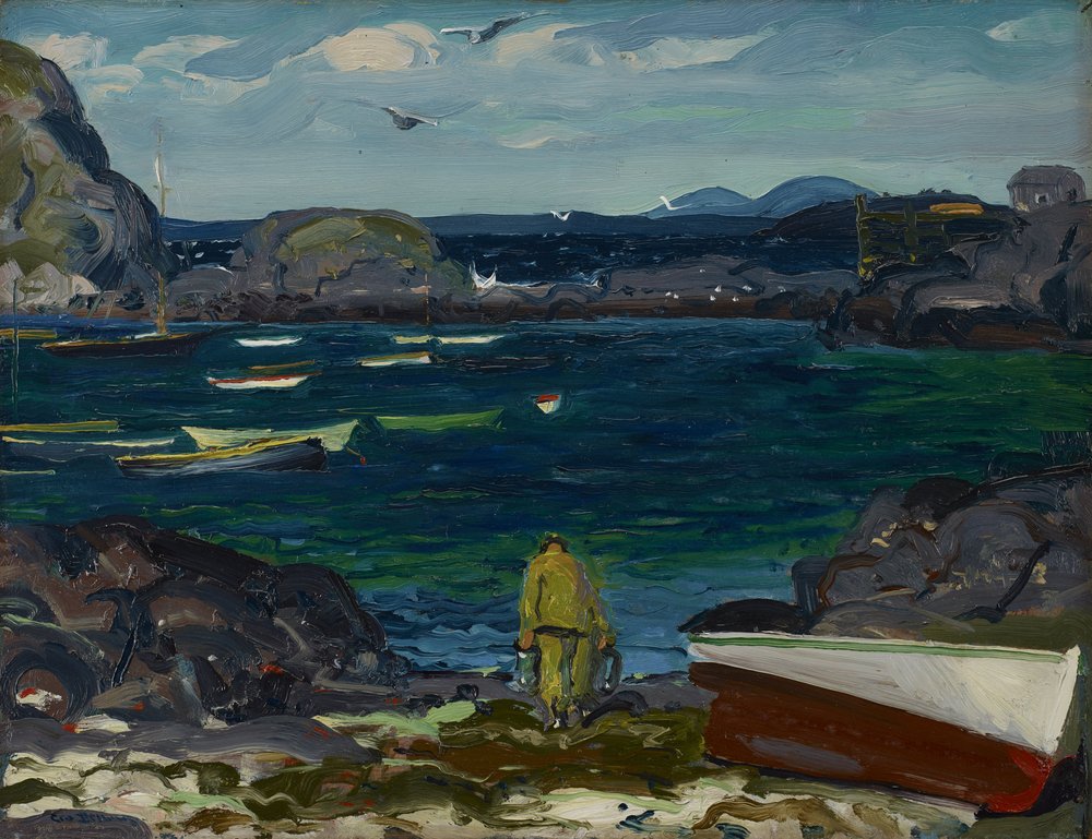 The Harbor, Monhegan Coast, Maine by George Wesley Bellows