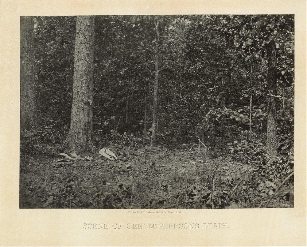 Scene of General McPherson's Death by George N. Barnard