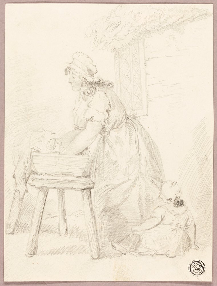 Woman Washing Clothes by George Morland
