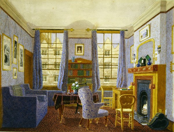 An undergraduate's sitting room, Christ Church, Oxford