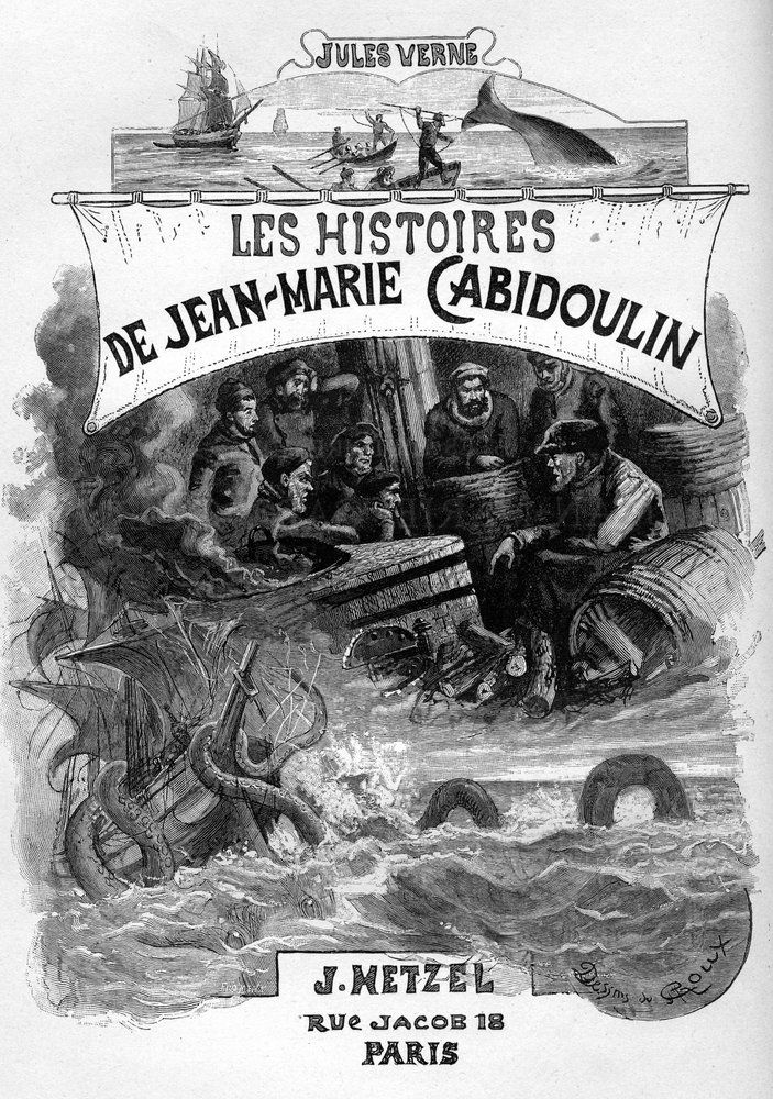 Frontispiece of Jules Verne's Novel 'Les Histoires de Jean-Marie ...