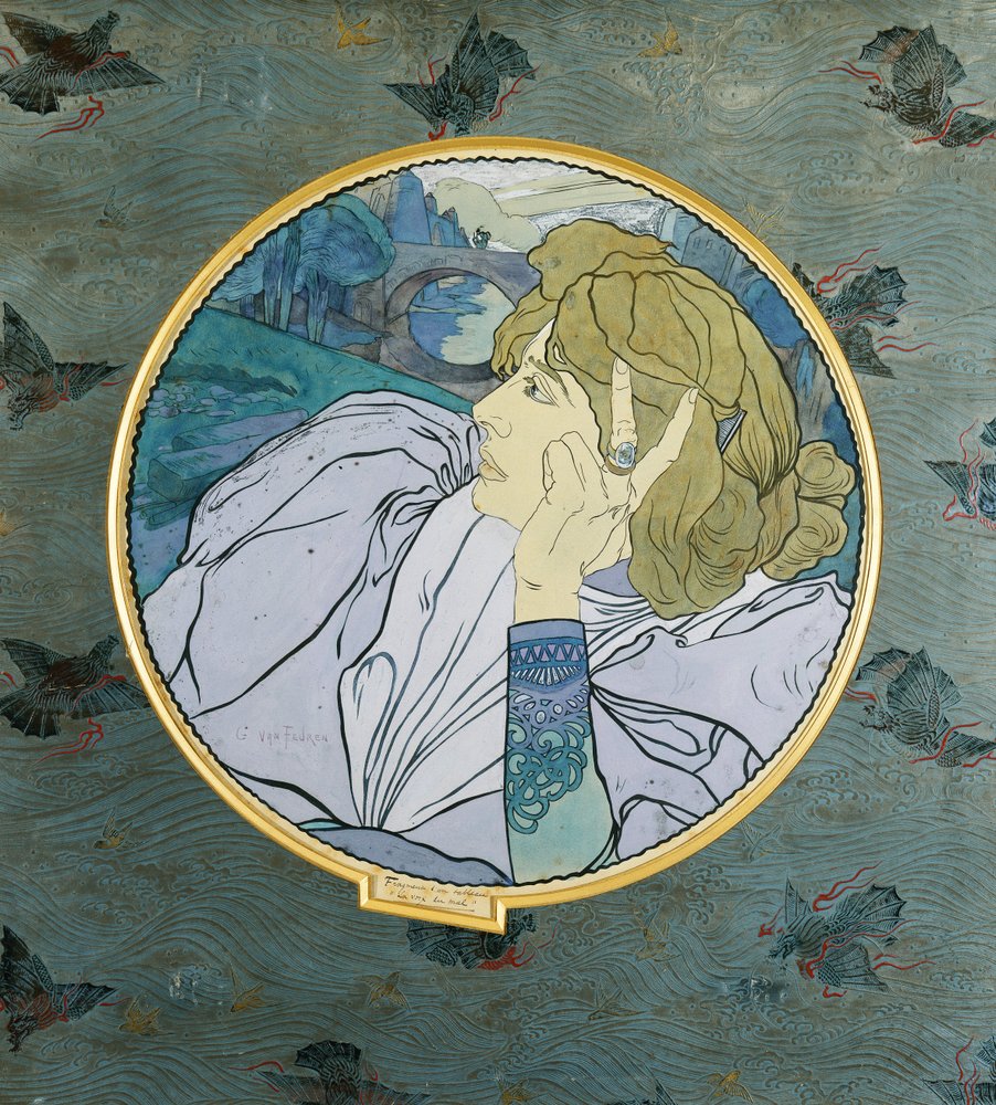 Depression, the Voice of Evil; Melancholia, the Voice of Evil by Georges de Feure