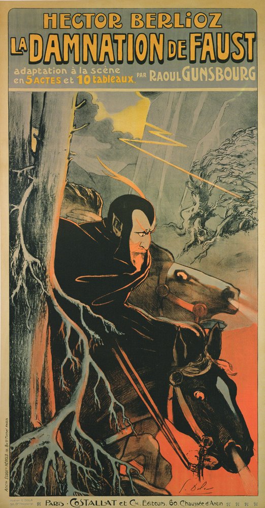 Poster advertising a production in Paris of 