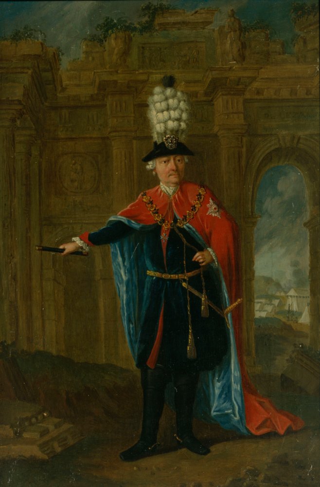 Frederick the Great Dressed in the Costume of the Order of the Black Eagle by German School