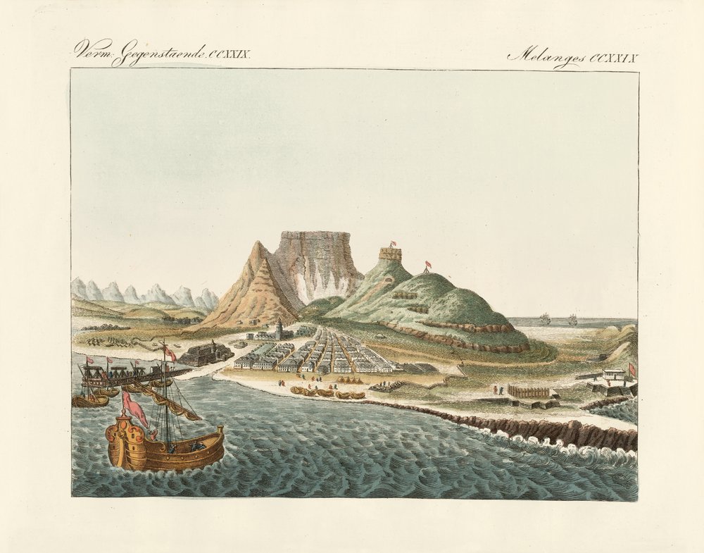 Cape Town on the Cape of Good Hope by German School