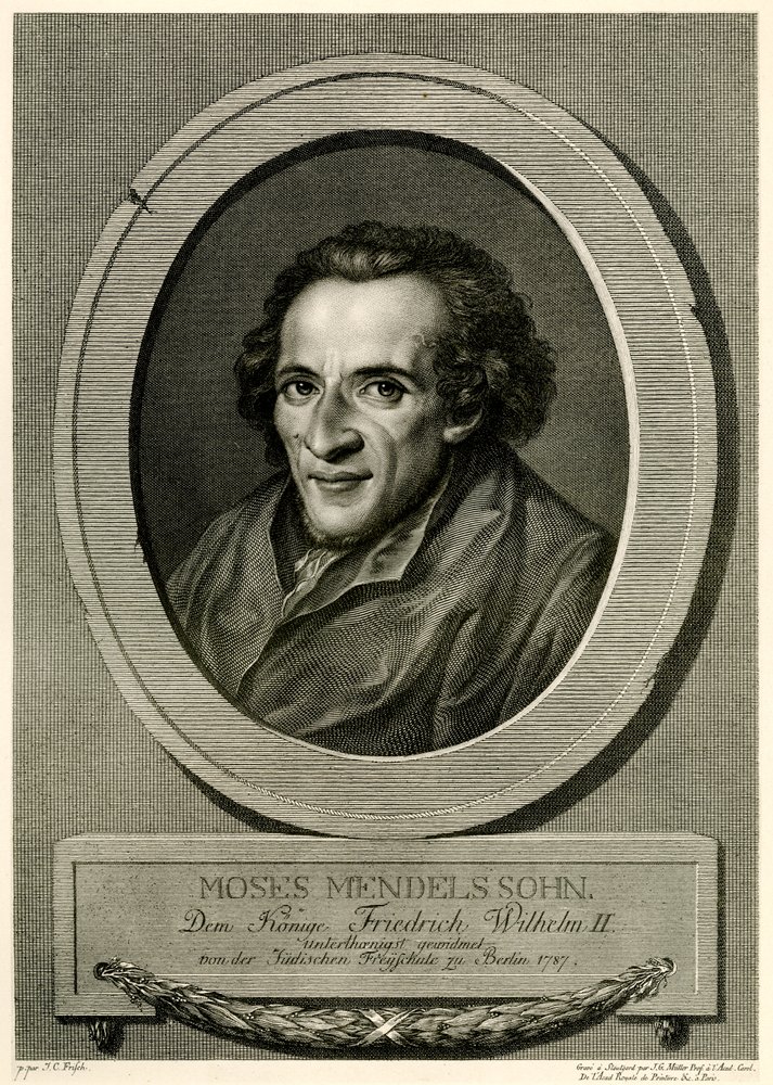 Moses Mendelssohn by German School