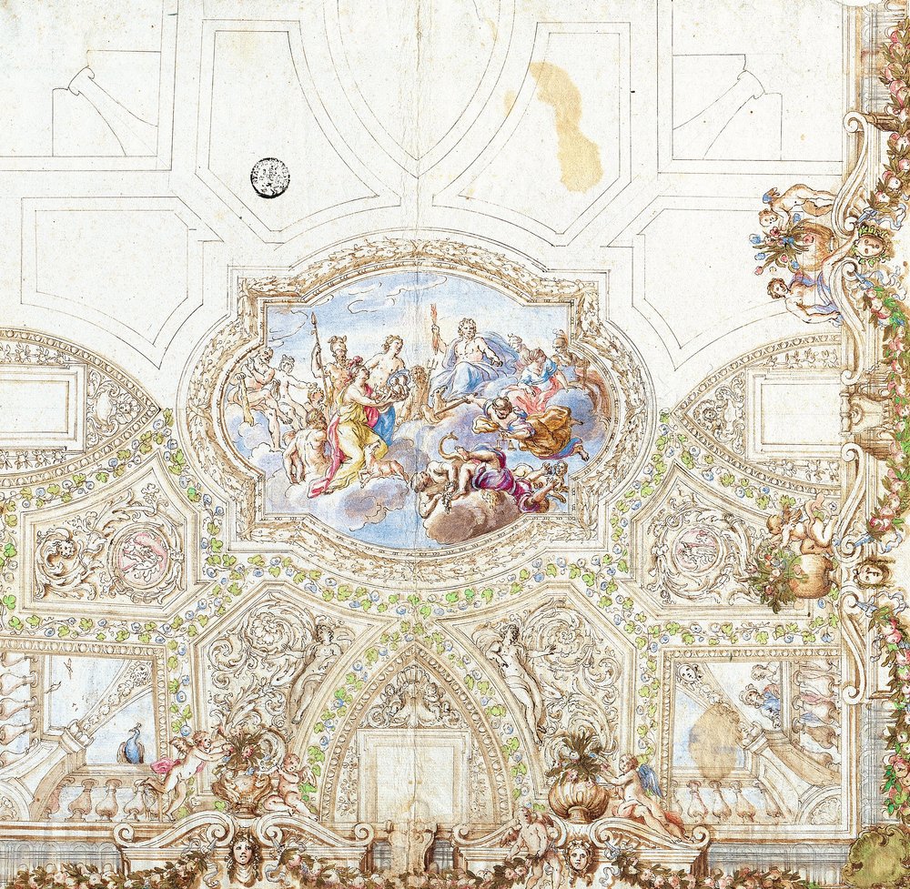 Composition Study for a Ceiling Decoration