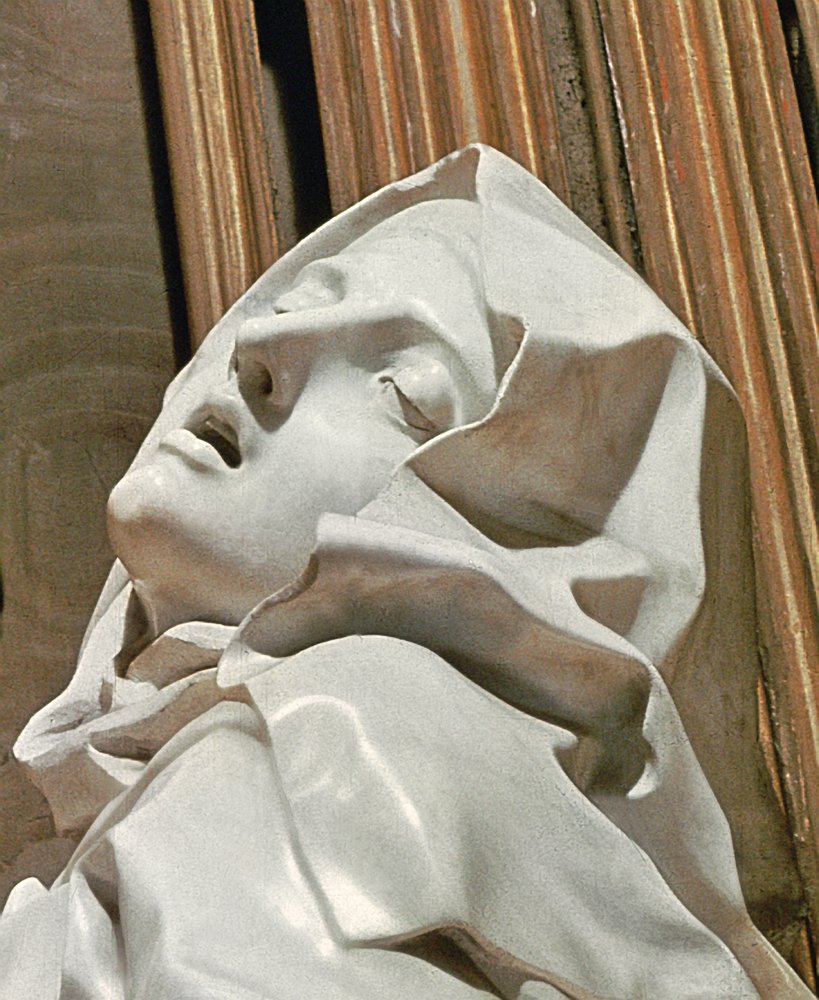 Ecstasy of Saint Teresa, marble detail of 968 by Gian Lorenzo Bernini