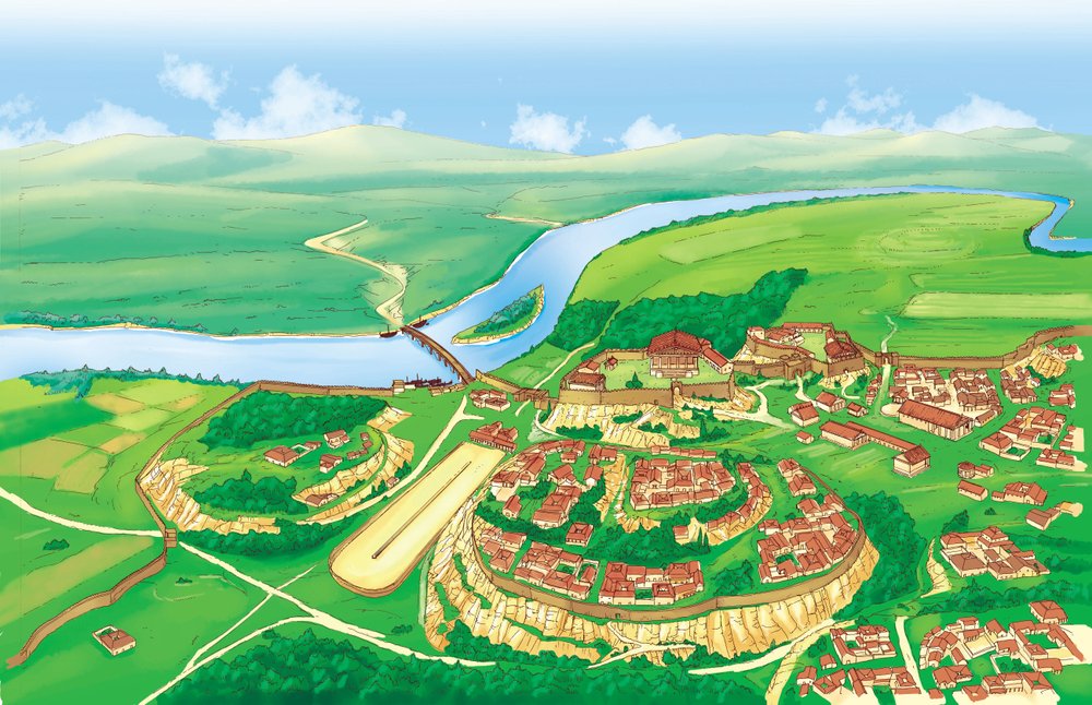 Ancient Rome (Archaic): View of the City of Rome in the 6th Century BC