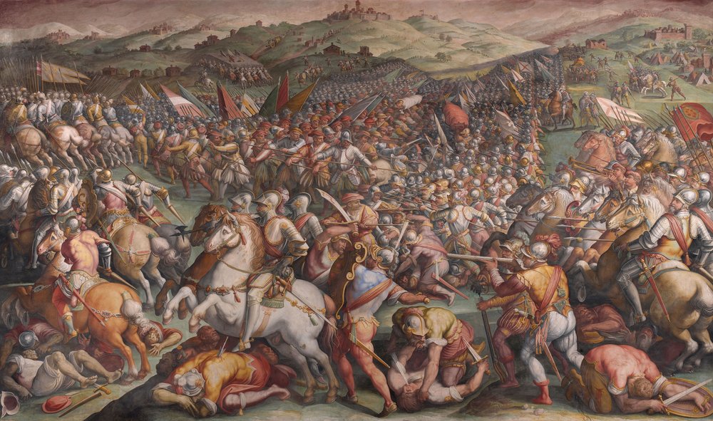The Battle of Marciano in Val di Chiana, 1570-1571 by Giorgio Vasari