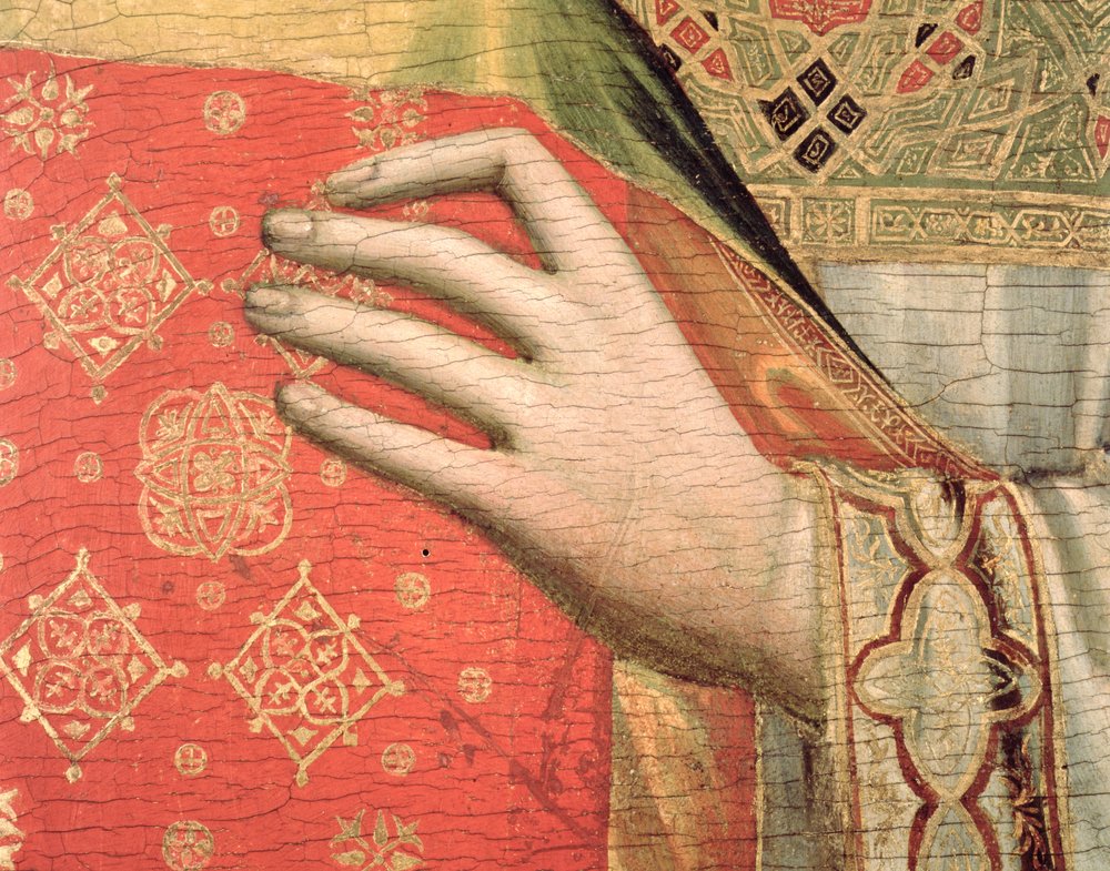 Hand of Saint Stephen (detail) by Giotto di Bondone