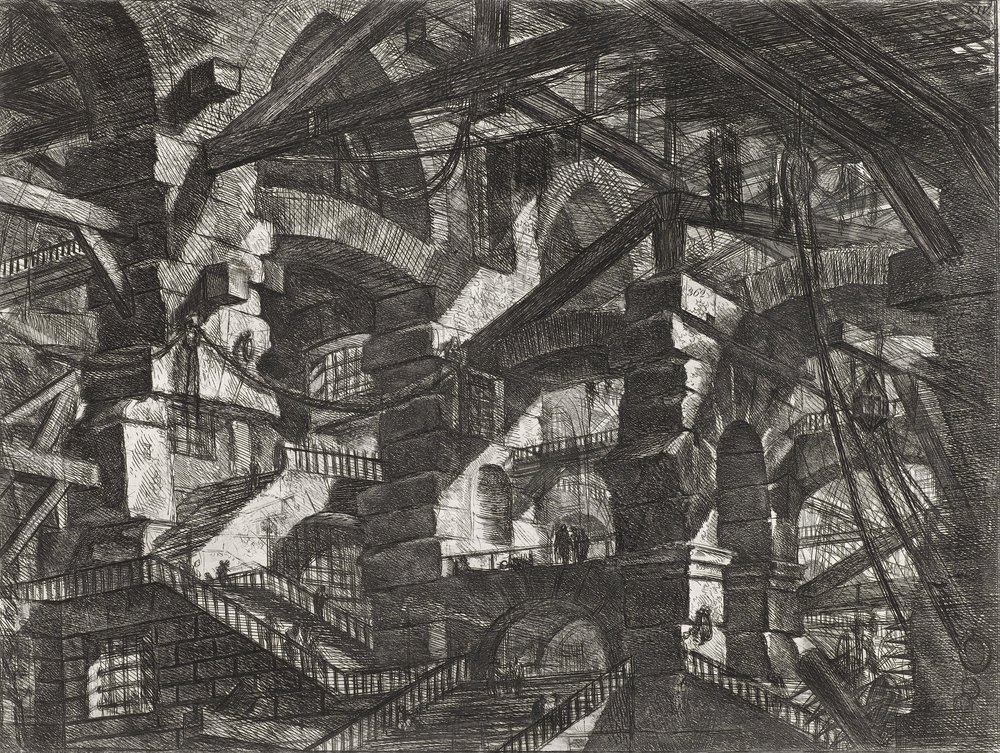 Carceri Series, Plate XIV by Giovanni-Battista Piranesi