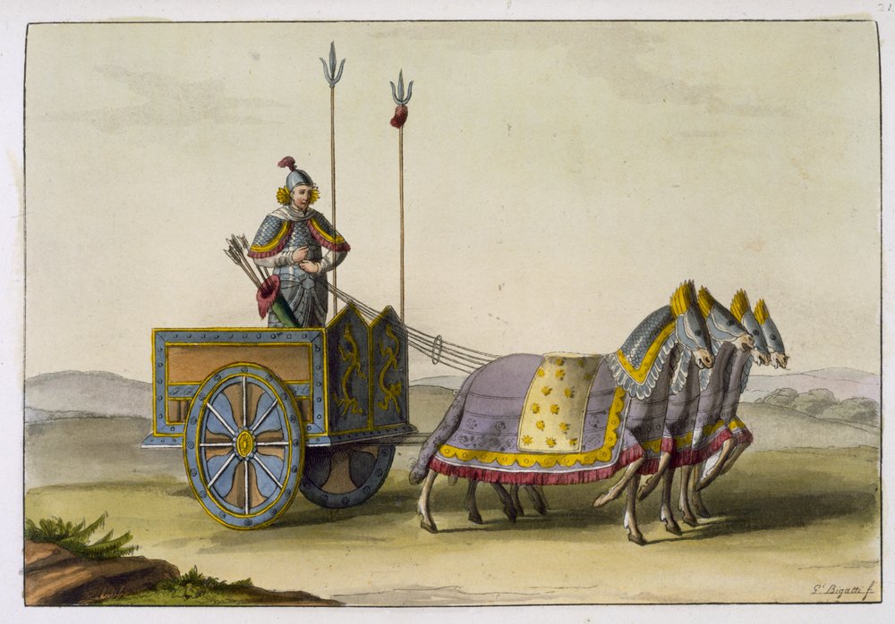 Ancient Chinese War Chariot, from 'Le Costume Ancien et Moderne' by ...