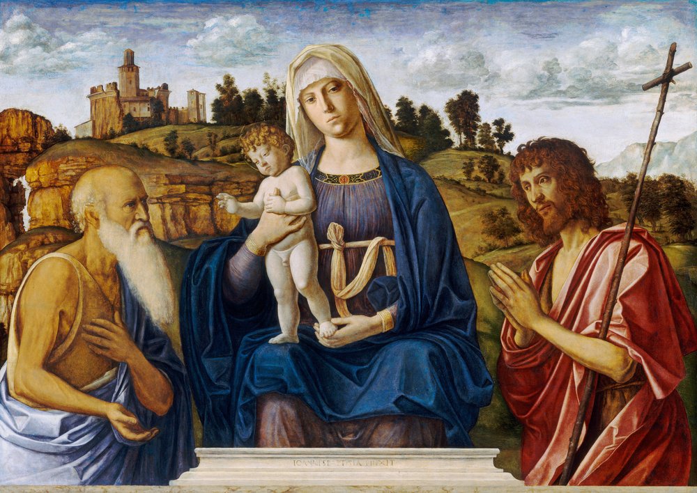 Madonna and Child with Saint Jerome and Saint John the Baptist by Giovanni Battista Cima da Conegliano