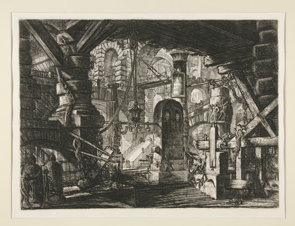 The Pier with Chains by Giovanni-Battista Piranesi