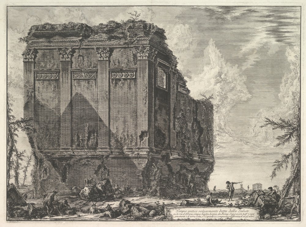 The so-called Temple of Salus, on the road to Albano by Giovanni-Battista Piranesi