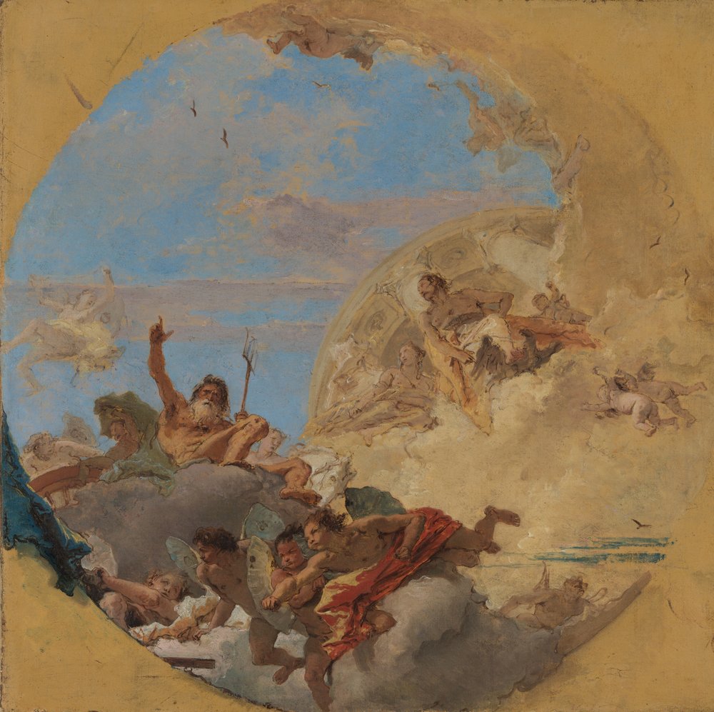 Neptune and the Winds by Giovanni-Battista Tiepolo