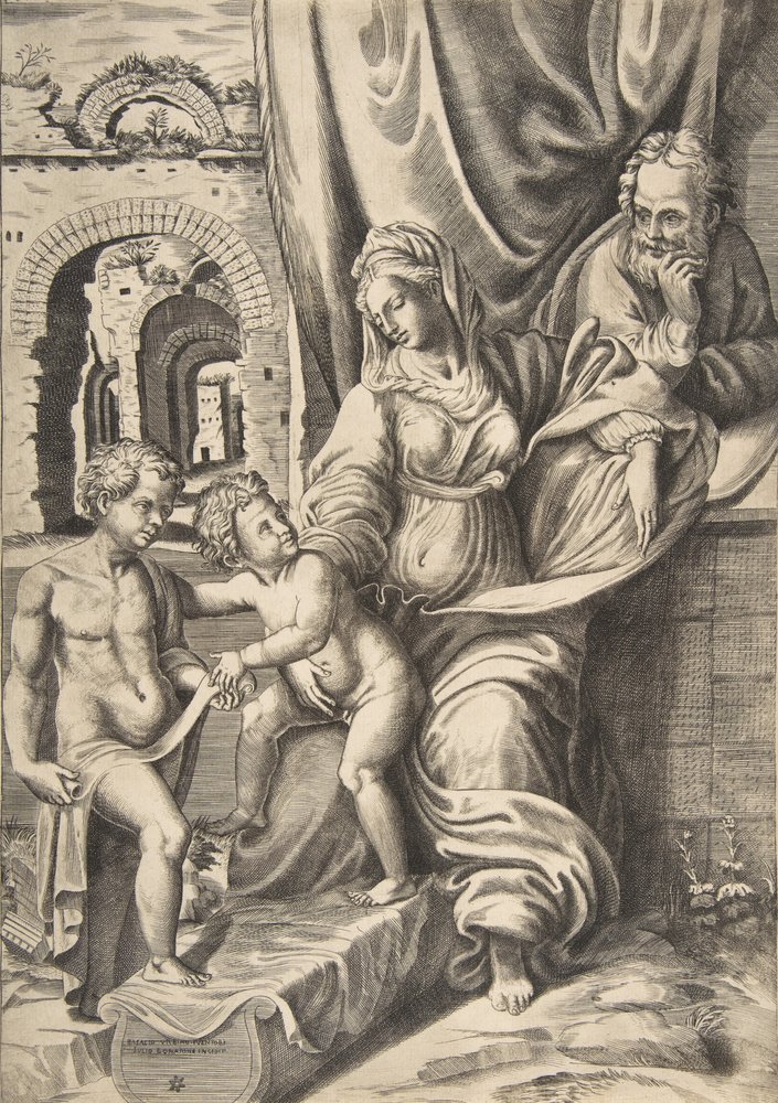 The Holy Family and the infant John the Baptist