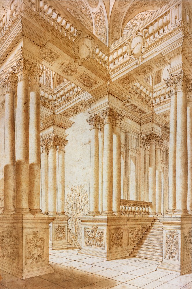 Architectural Study by Giuseppe Bibiena