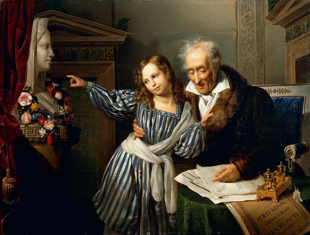 Old Man Pointing out Maria Luigia