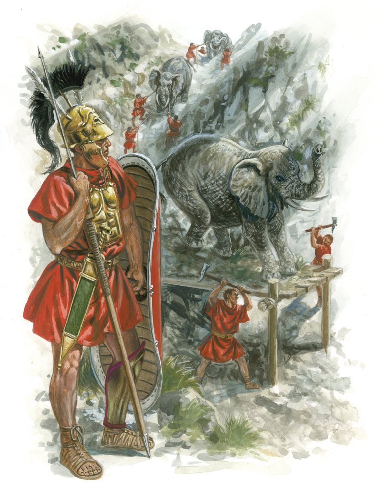 Macedonian Wars of Rome by Giuseppe Rava: Fine art print