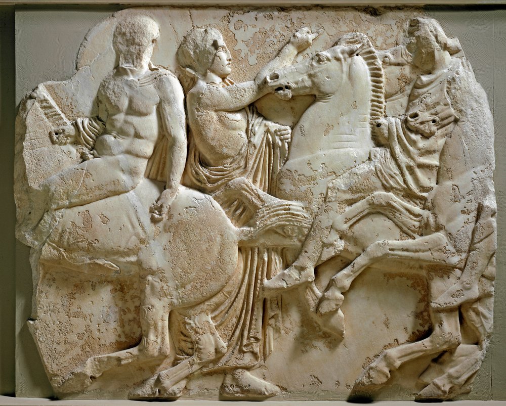 Parthenon. North frieze. Block 46 (XLVI). Fragment