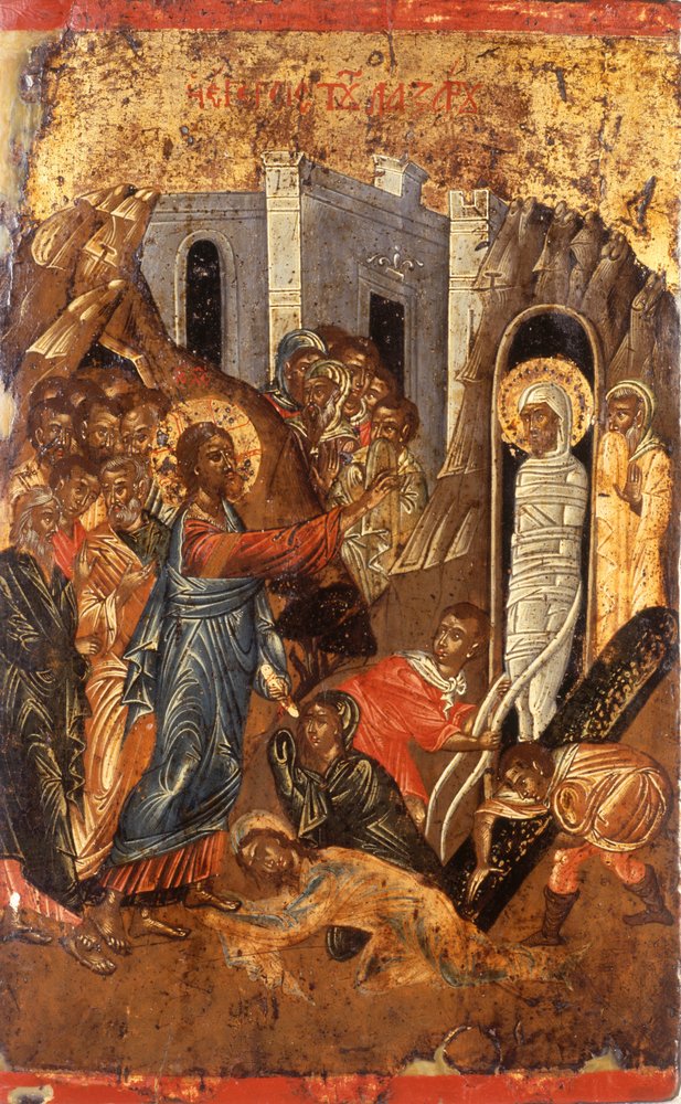 The Raising of Lazarus by Greek School: Buy fine art prints