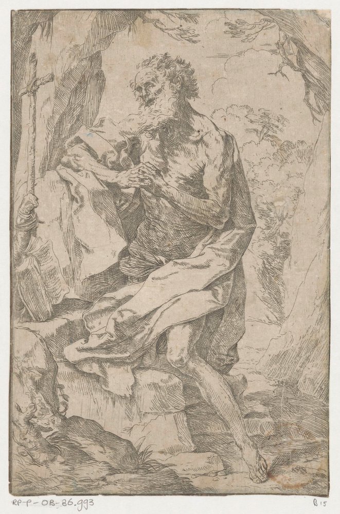 Saint Jerome in the Wilderness by Guido Reni