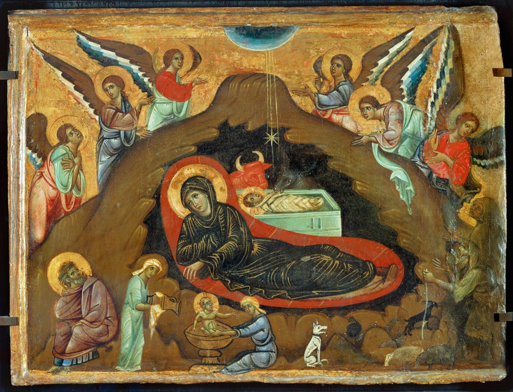 Nativity scene by Guido da Siena
