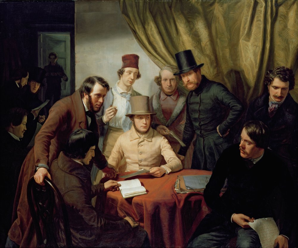 The Members of the Hamburg Artist's Club, 1840