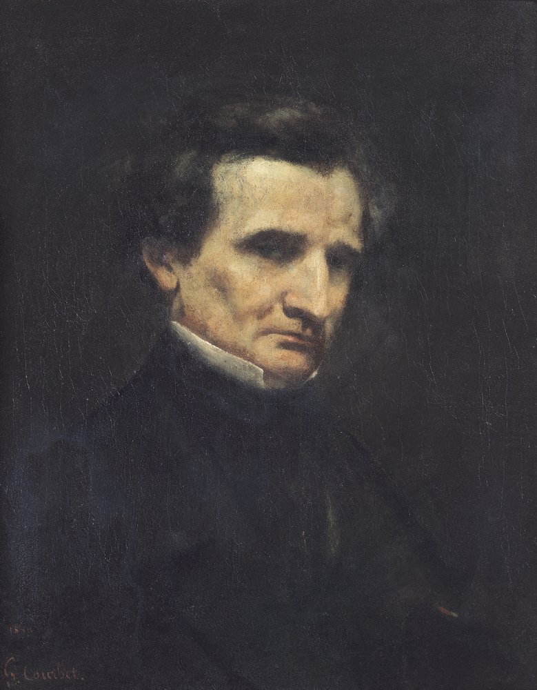 Hector Berlioz (1803-69), 1850 by Gustave Courbet