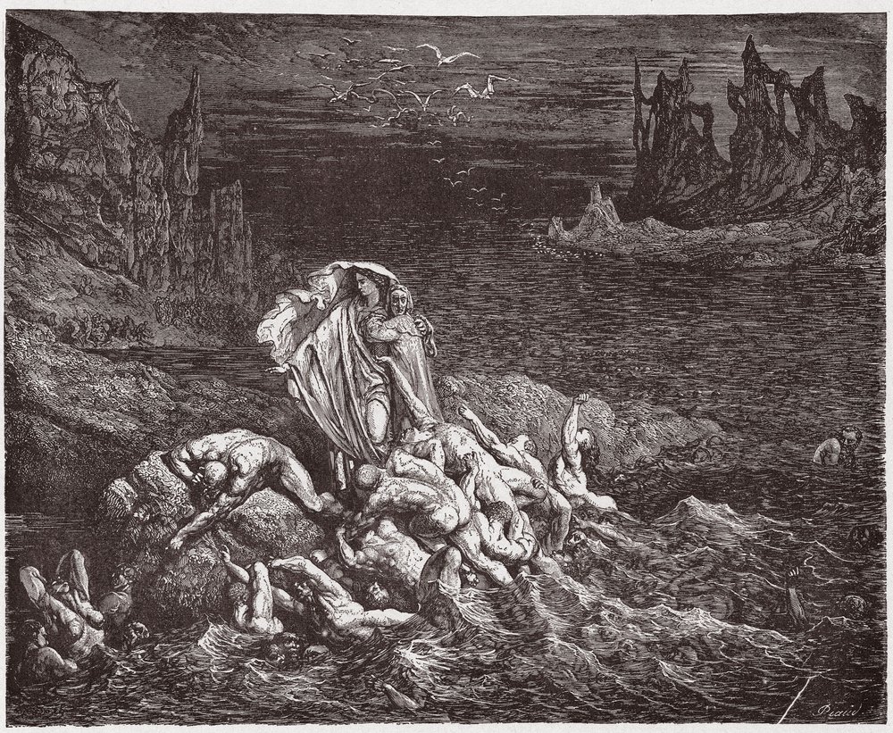 The Divine Comedy, Inferno, Canto 7: Virgil shows Dante the souls