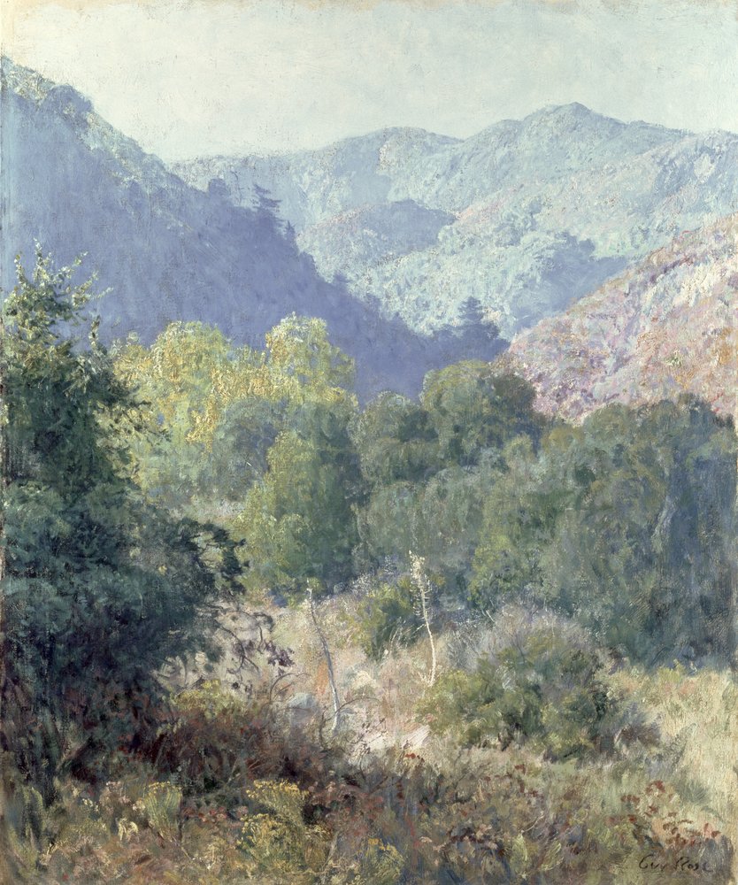 View of the San Gabriel Mountains by Guy Rose