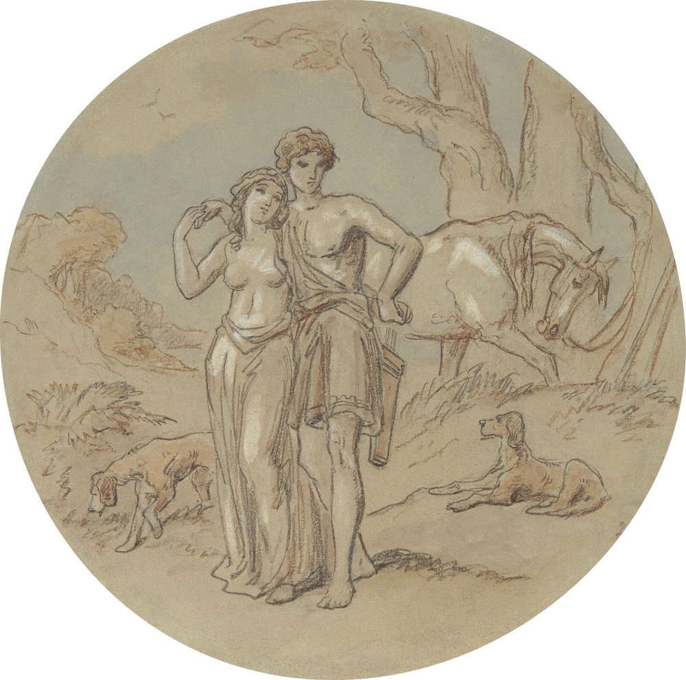 One of eighteen designs for a series of plates illustrating Venus and ...