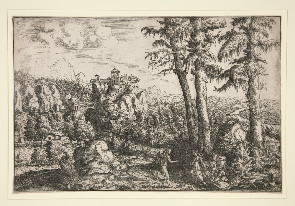 Landscape with Hagar and Angel by Hanns Lautensack