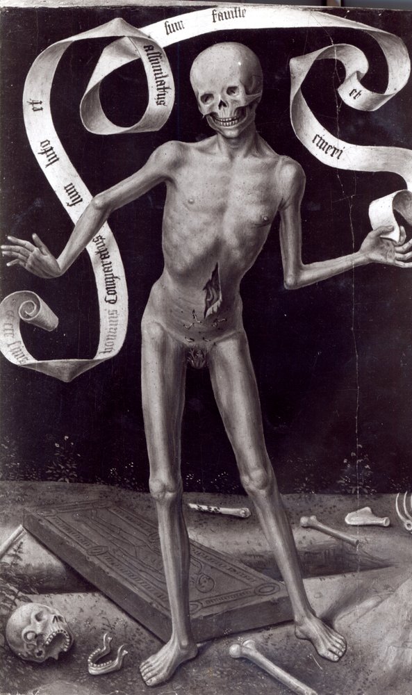 Death, left hand panel from the Triptych of Earthly Vanity and Divine Salvation, c.1485 by Hans Memling