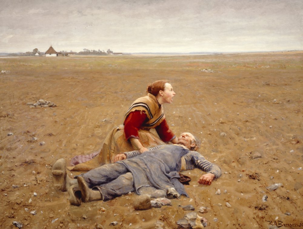 Worn Out or The Martyr, 1889 by Hans Andersen Brendekilde
